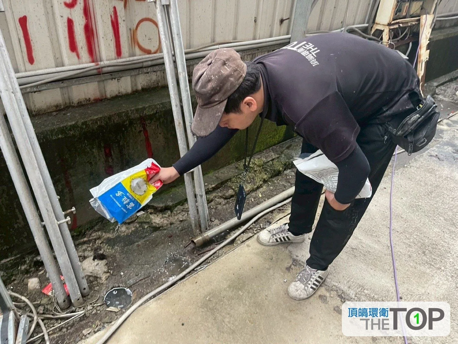 戶外水溝孳生源投藥
